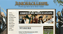 Desktop Screenshot of juniorrollespil.dk