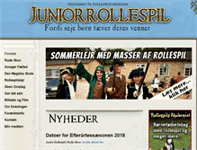 Tablet Screenshot of juniorrollespil.dk